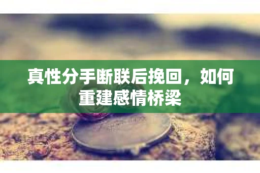 真性分手断联后挽回，如何重建感情桥梁