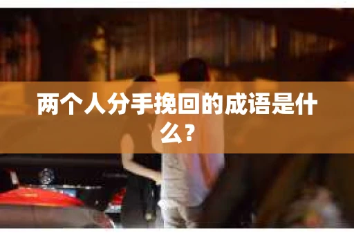 两个人分手挽回的成语是什么? 两个人分手挽回的成语是什么?