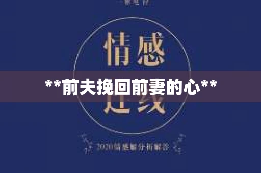 **前夫挽回前妻的心**