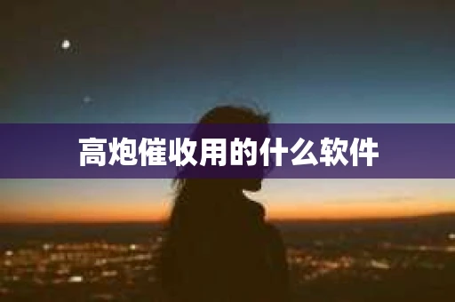 高炮催收用的什么软件