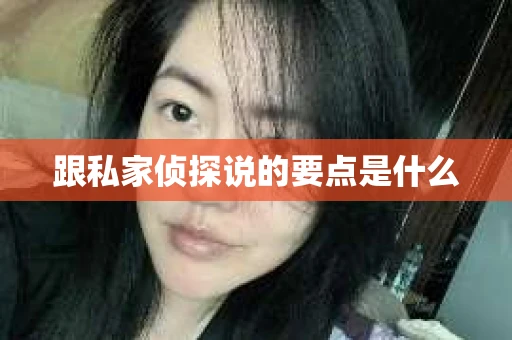 跟私家侦探说的要点是什么