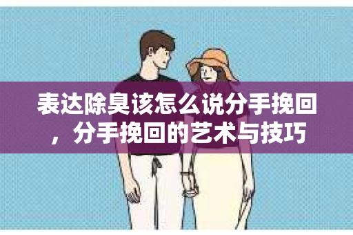 表达除臭该怎么说分手挽回，分手挽回的艺术与技巧
