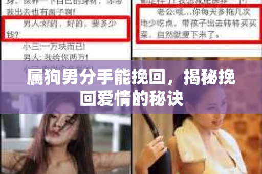 属狗男分手能挽回，揭秘挽回爱情的秘诀